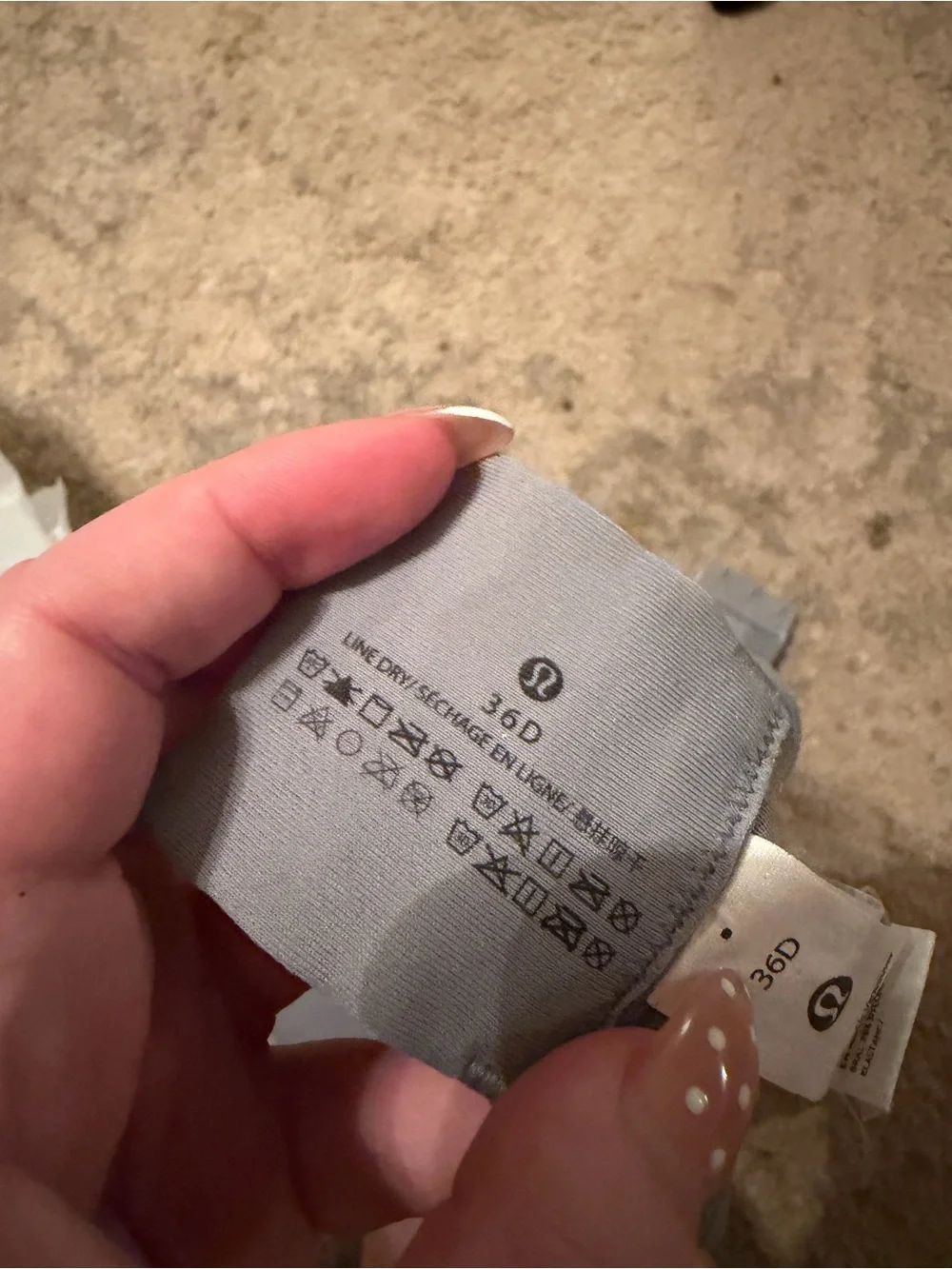 lululemon athletica Light Gray Crisscross Back Sports Bra